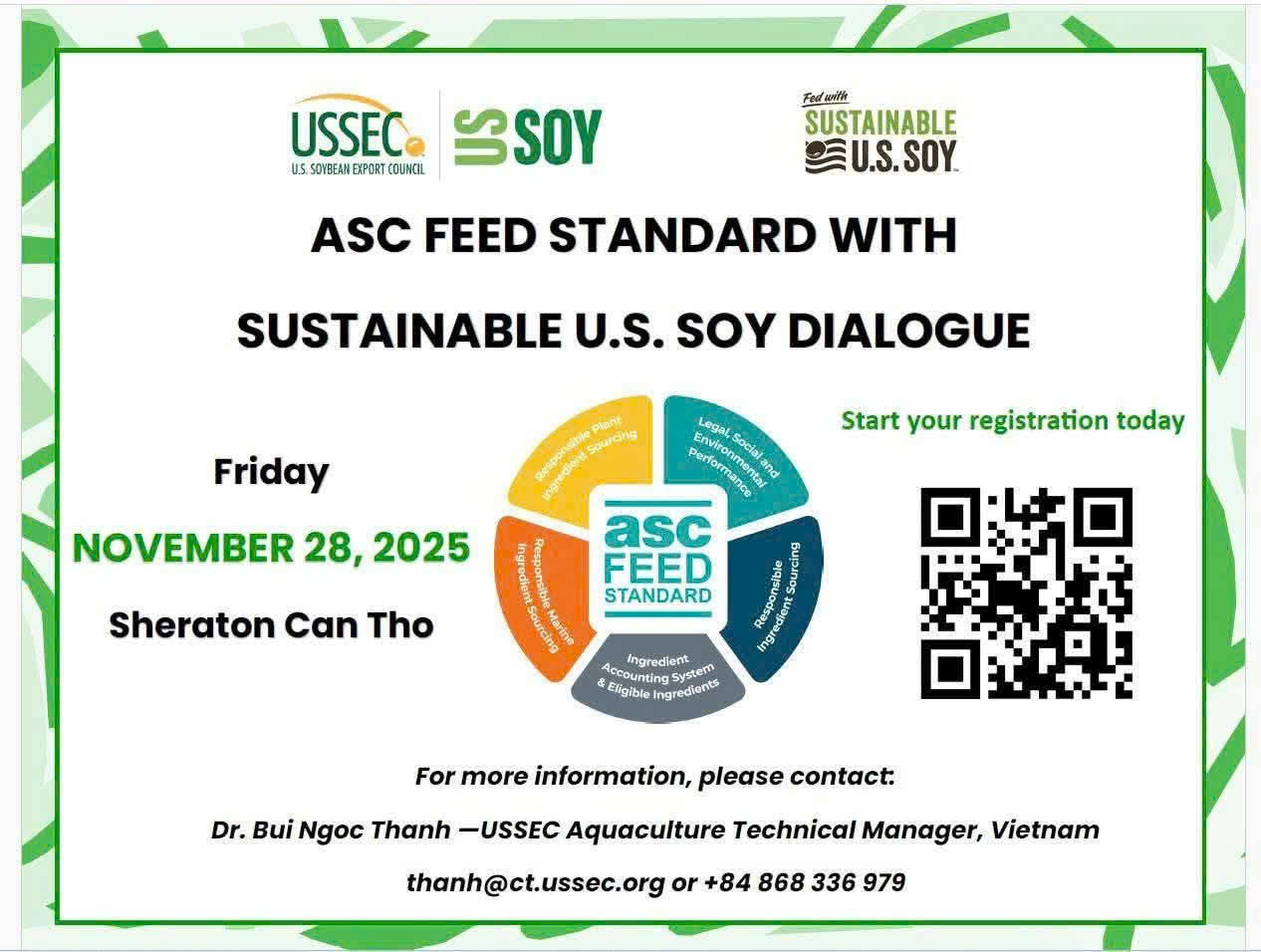 LINK ĐĂNG KÝ THAM DỰ TỌA ĐÀM TIÊU CHUẨN THỨC ĂN ASC